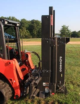 bradco skid steer post driver pd4800|bradco post driver attachment.